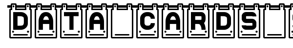 Data Cards St font preview
